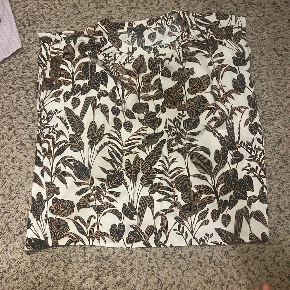 Ann Taylor leafy shirt